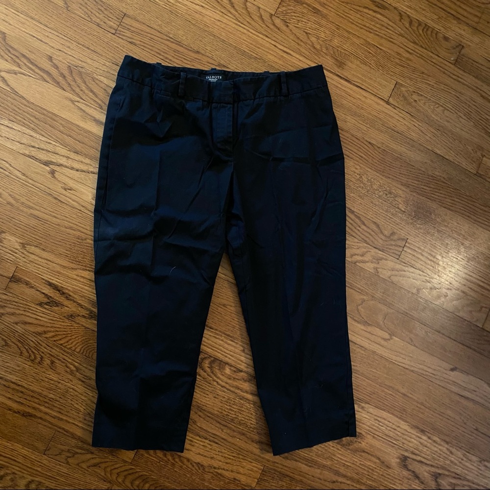 Talbots black cropped pants